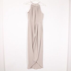 Shona Joy High Neck Ruched Dress